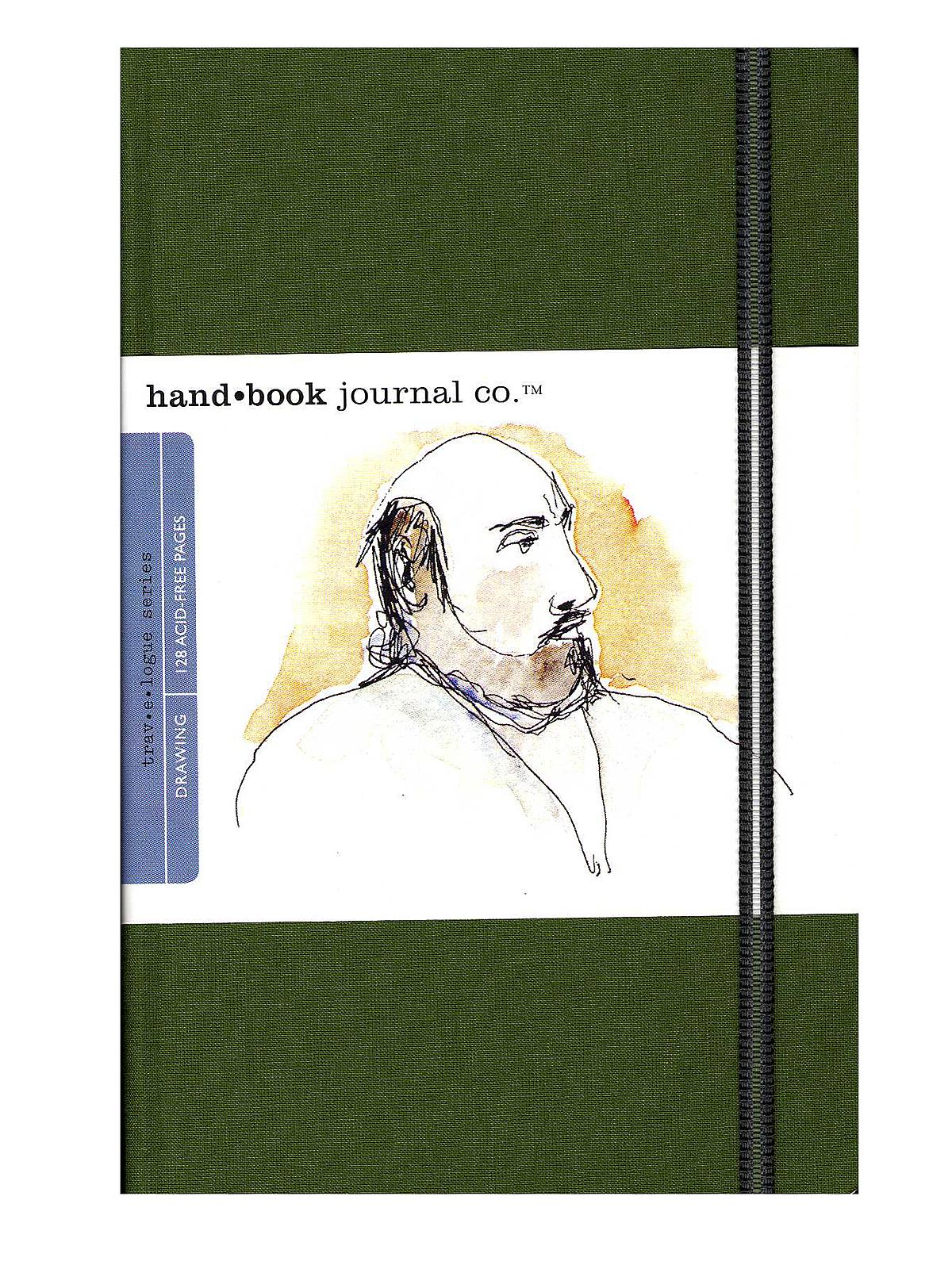 Travelogue Drawing Journals 5 1 2 In. X 8 1 4 In. Portrait Cadmium Green