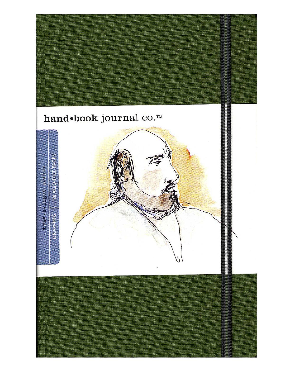 Travelogue Drawing Journals 5 1 2 in. x 8 1 4 in. portrait cadmium green
