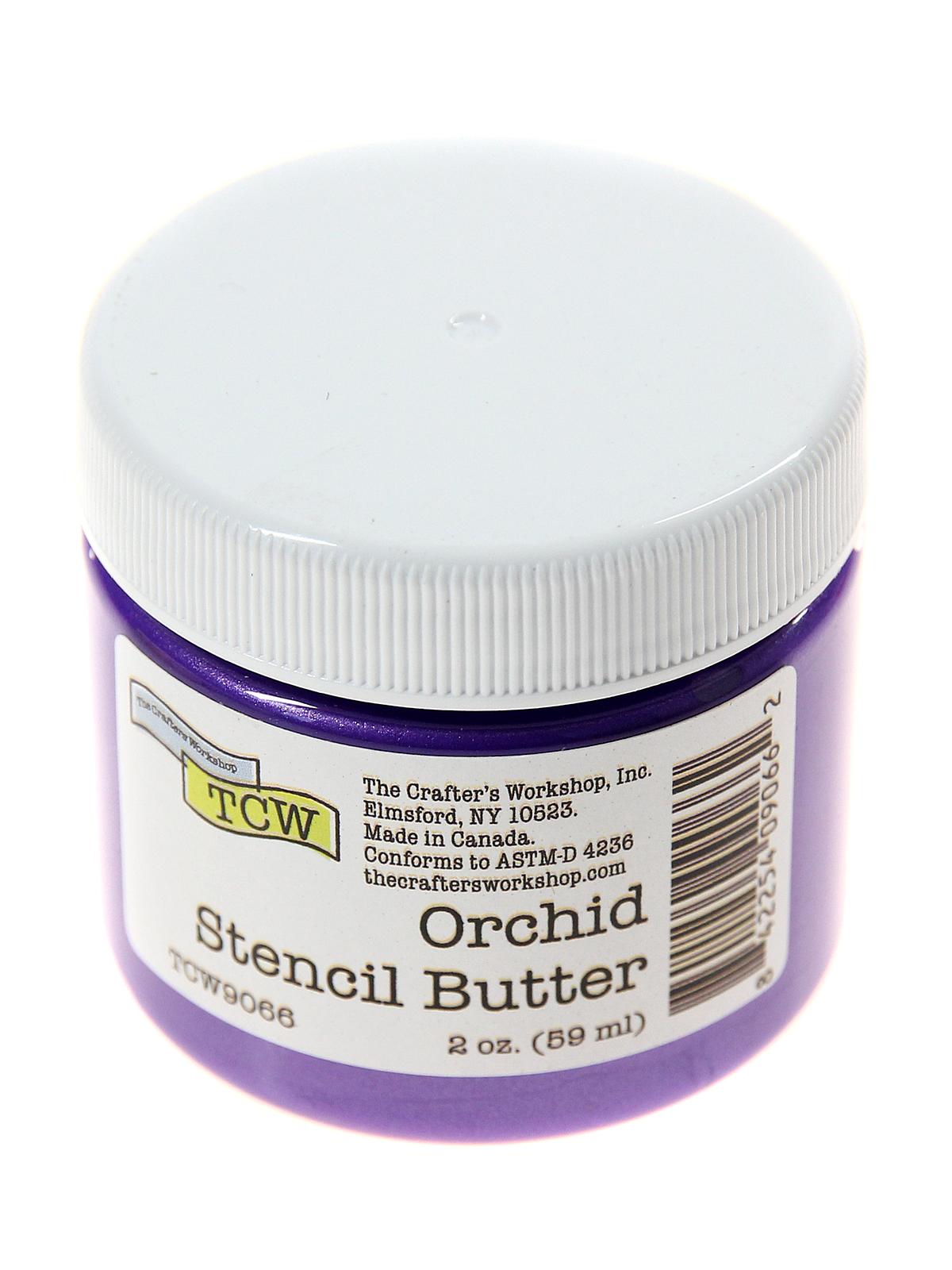 Stencil Butter orchid 2 oz. jar