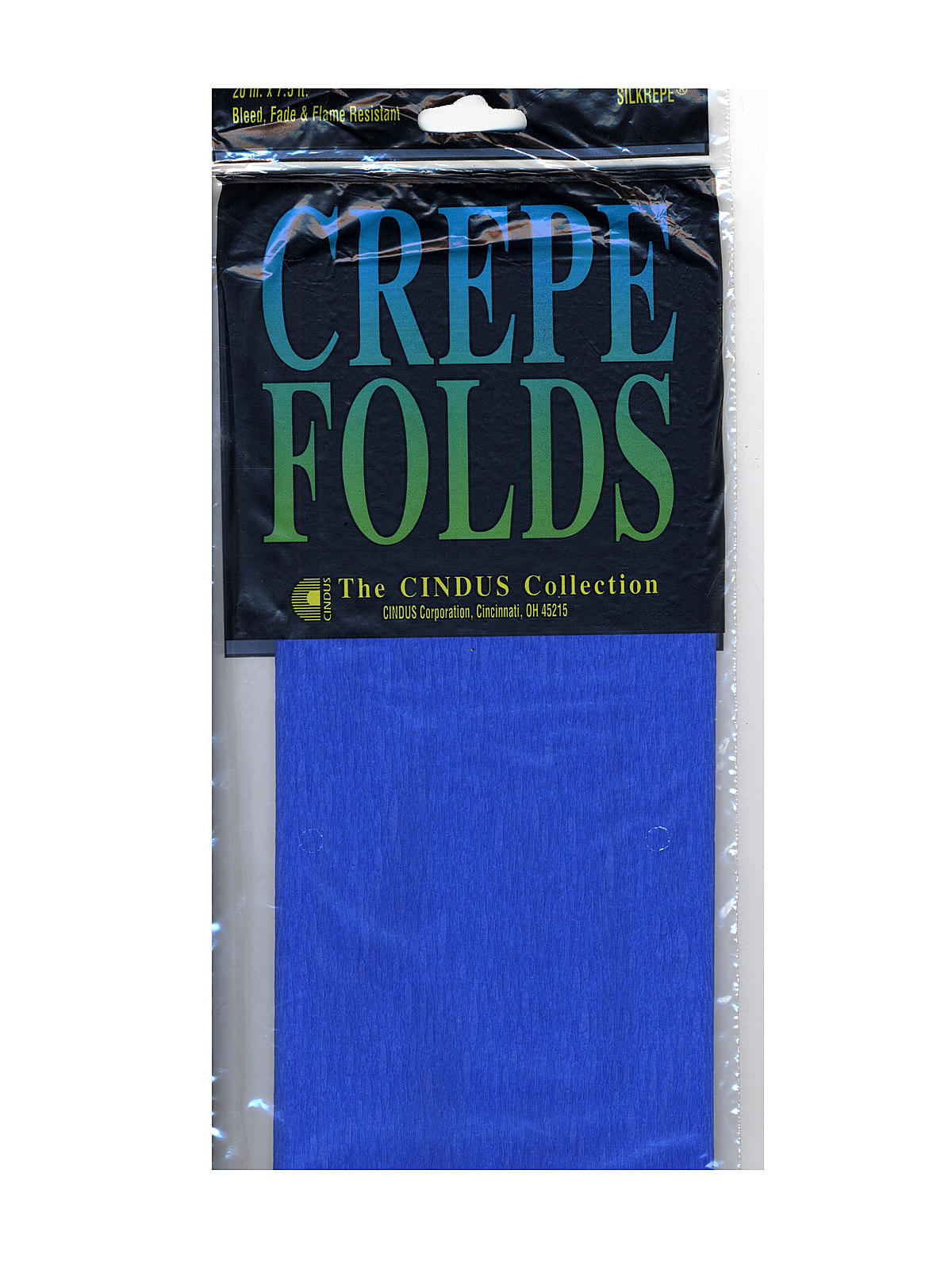 Crepe Paper Folds Royal Blue