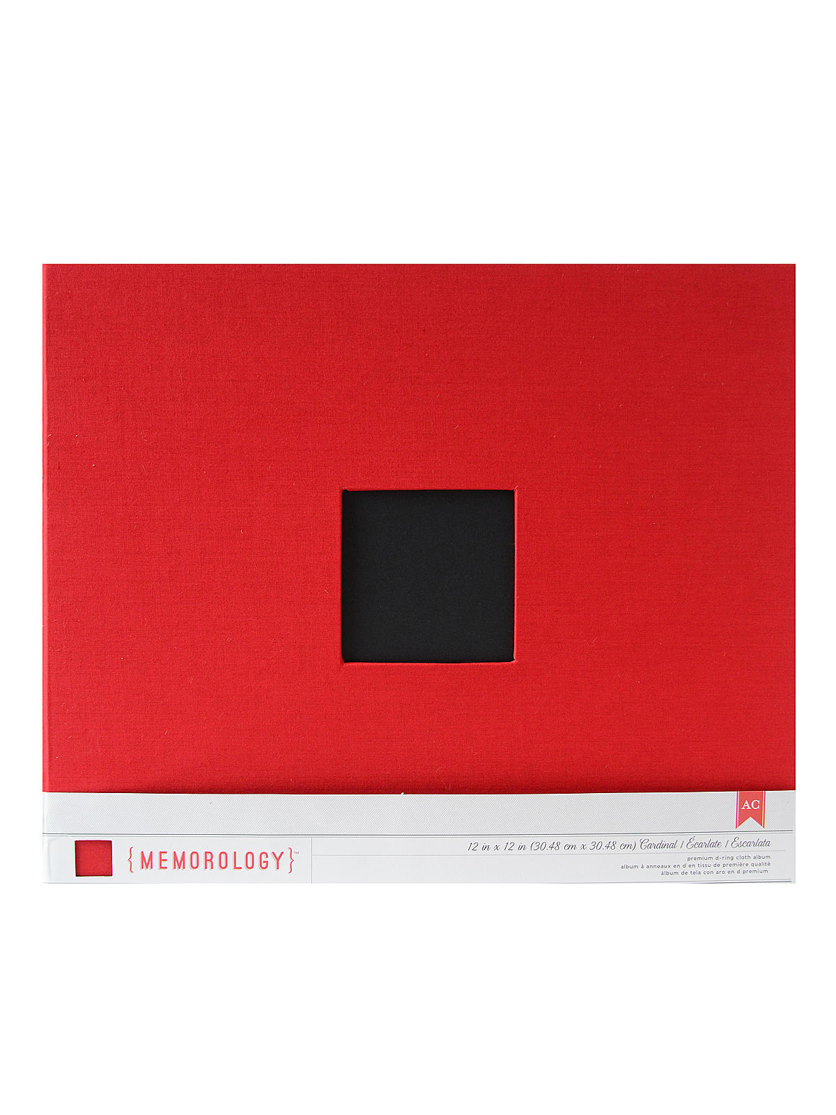 D-Ring Albums 12 in. x 12 in. cardinal cloth