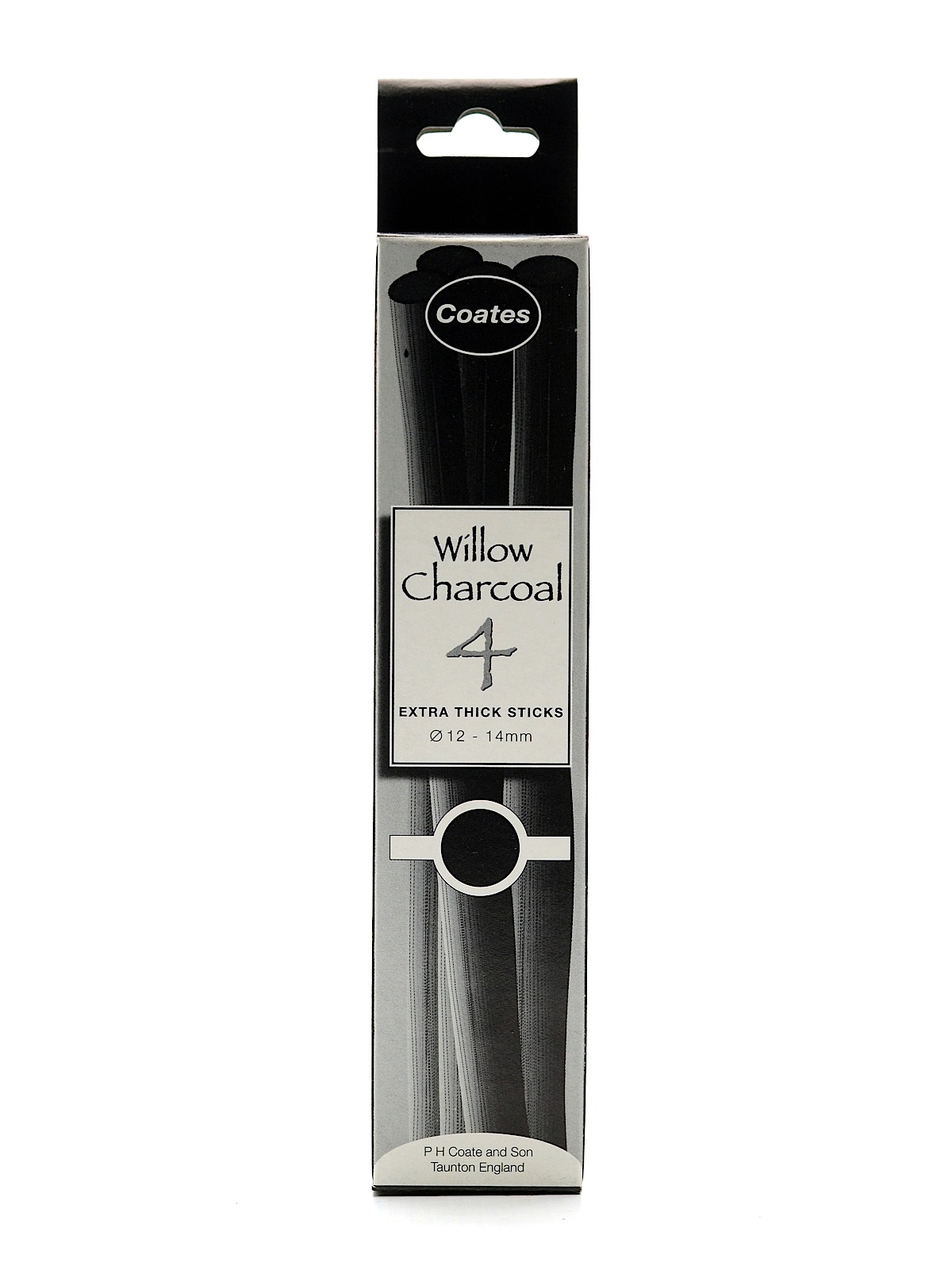 Willow Charcoal 12 mm - 14 mm extra thick box of 4