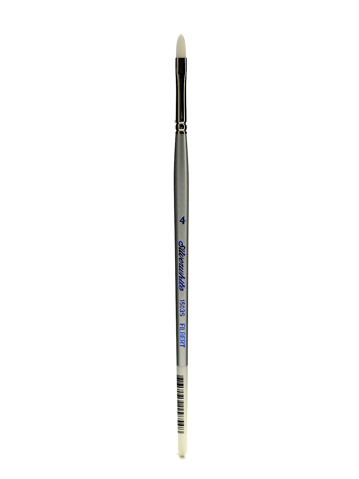 Silverwhite Series Synthetic Brushes Short Handle 4 filbert