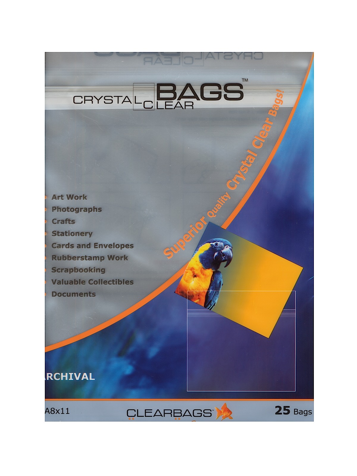 Crystal Clear Photography & Art Bags 8 1 2 in. x 11 in. pack of 25