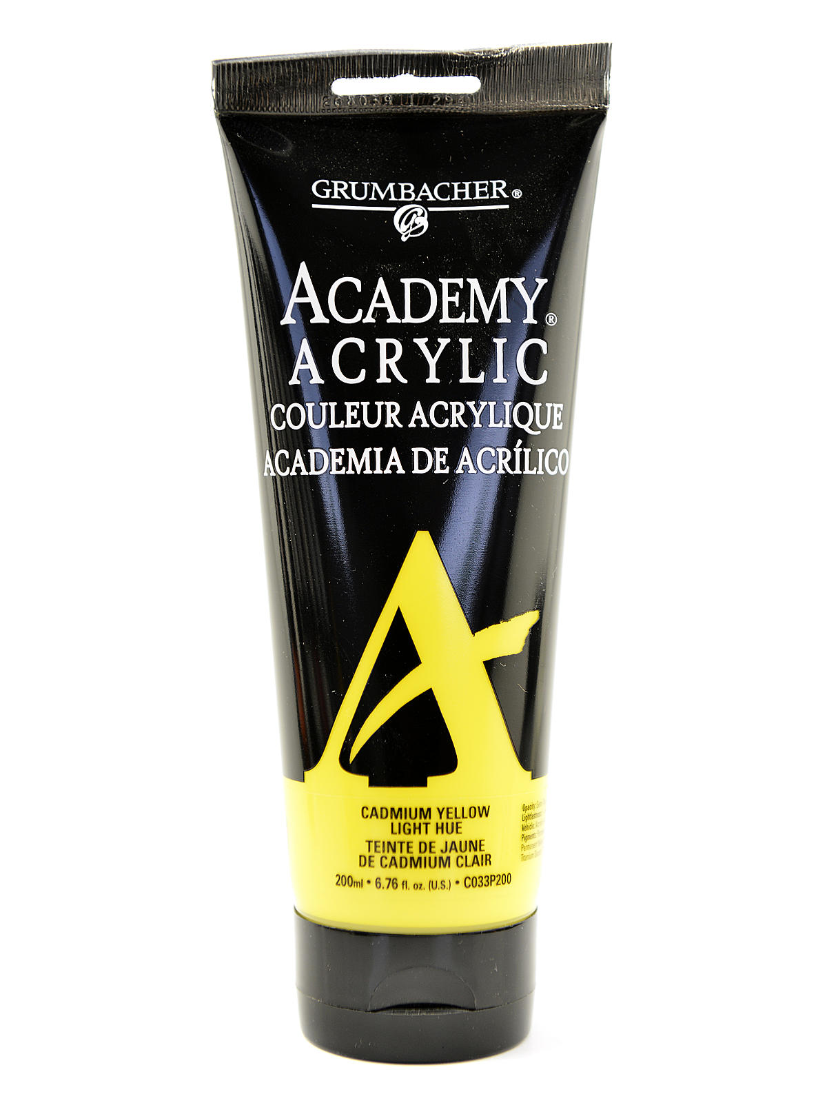 Academy Acrylic Colors cadmium yellow light hue 6.8 oz. (200 ml)