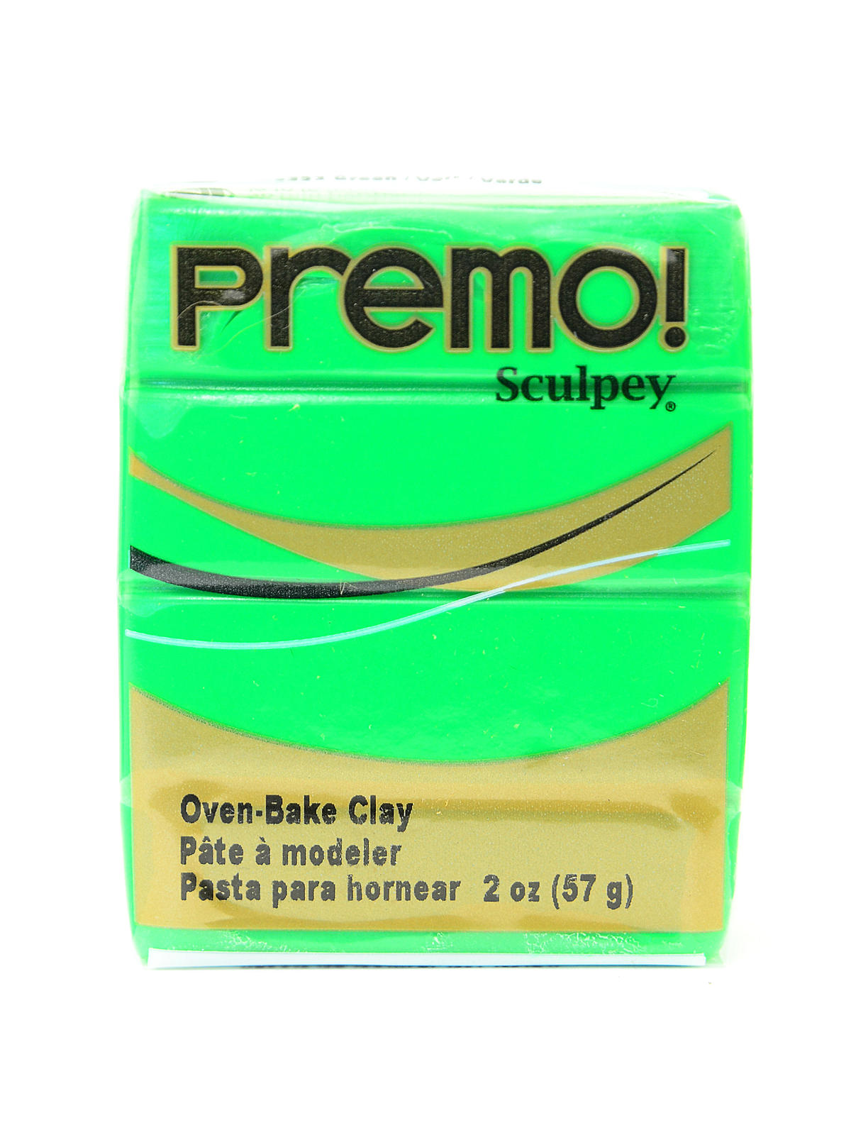 Premo Premium Polymer Clay Green 2 Oz.