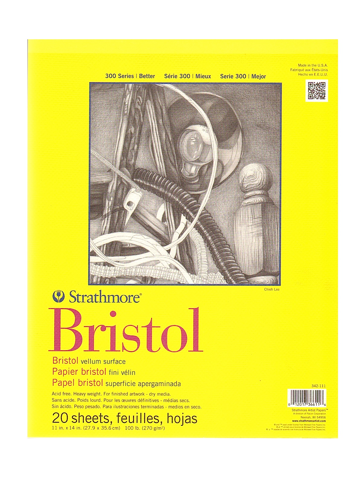 300 Series Bristol Vellum 11 In. X 14 In.