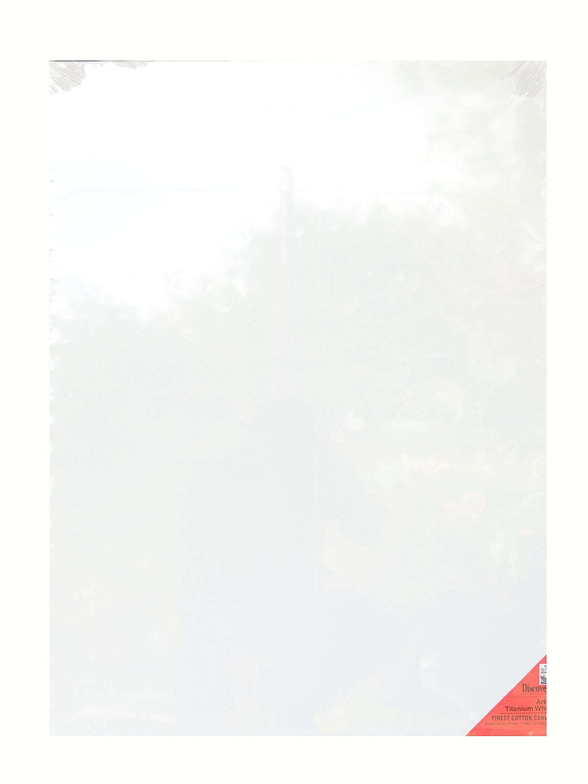 Finest Stretched Cotton Canvas white 24 in. x 30 in. each