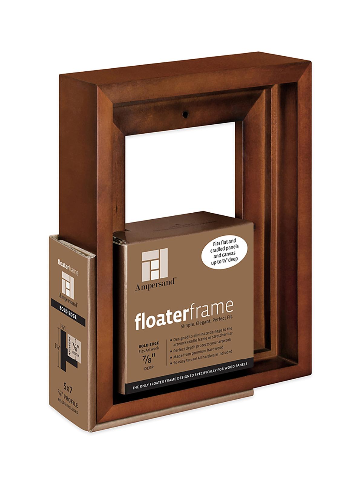 Bold Floaterframes 7 8 in. 5 in. x 7 in. walnut