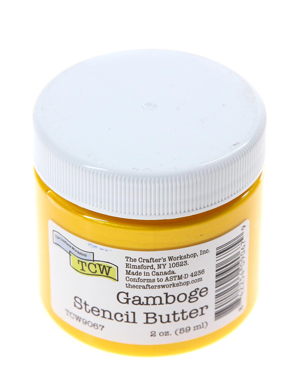 Stencil Butter gamboge 2 oz. jar
