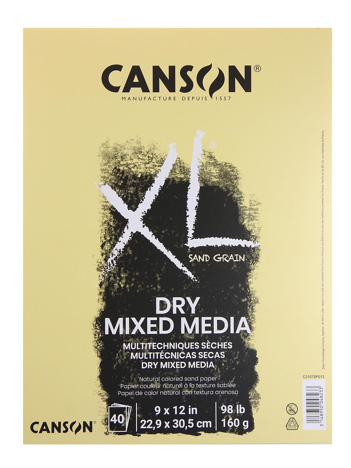 XL Dry Mixed Media Pads natural 9 in. x 12 in.