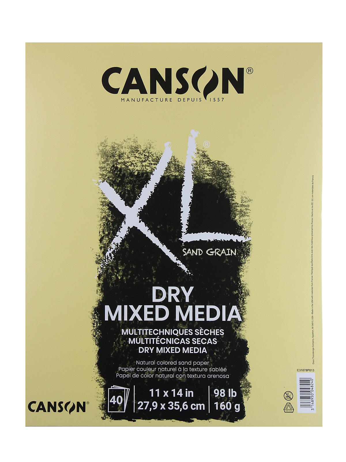 XL Dry Mixed Media Pads natural 11 in. x 14 in.