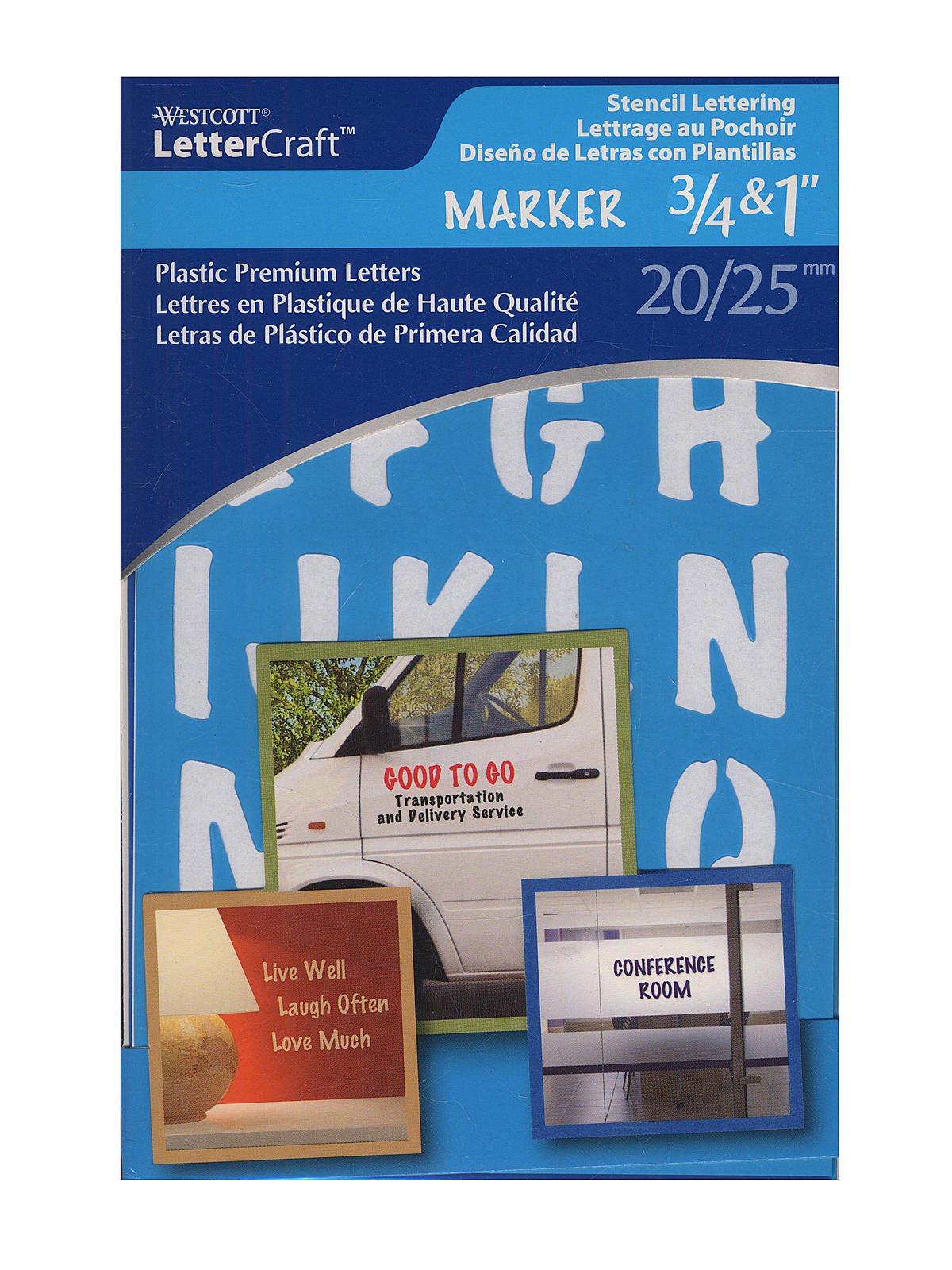 Lettering Stencil Guides capitals, lowercase, and numbers marker felt 3 4 in. & 1 in.