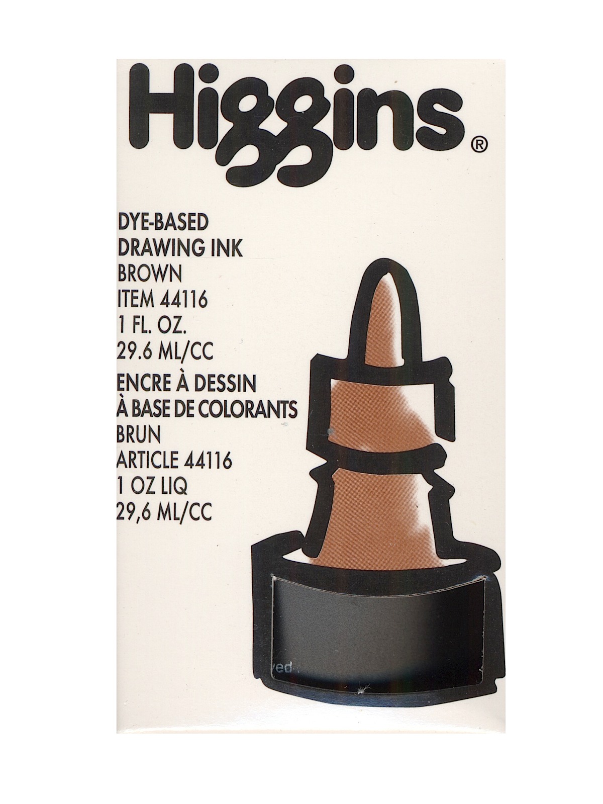 Color Drawing Inks brown Dye Based   Non-Waterproof 1 oz.
