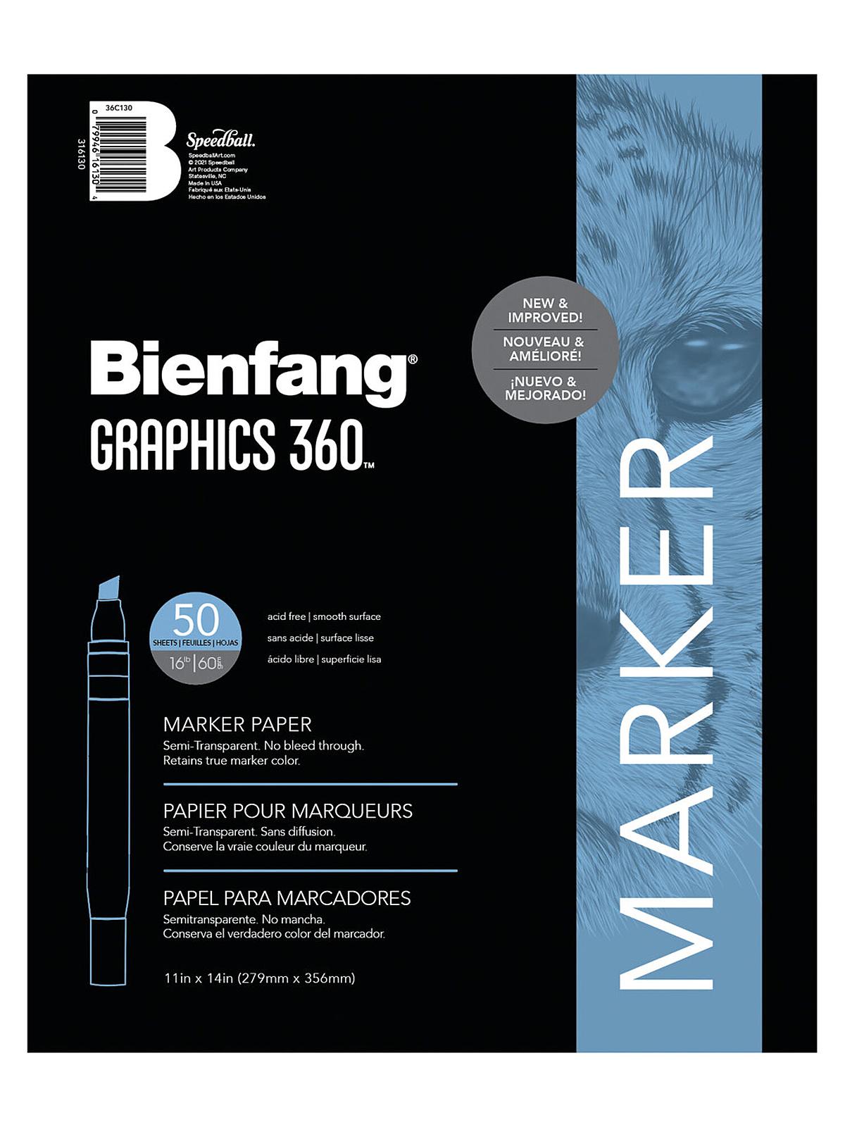 Graphics 360 Translucent Marker Paper 11 in. x 14 in. pad of 50