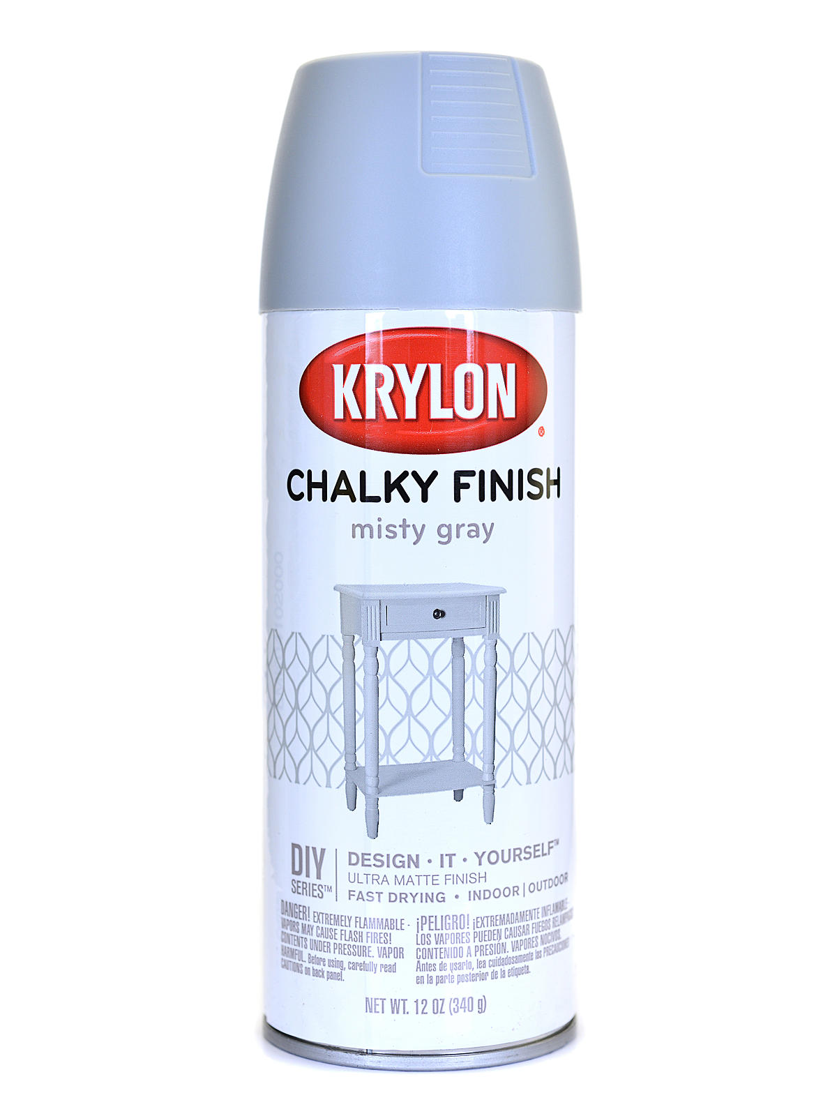 Chalky Finish Paint misty gray 12 oz.