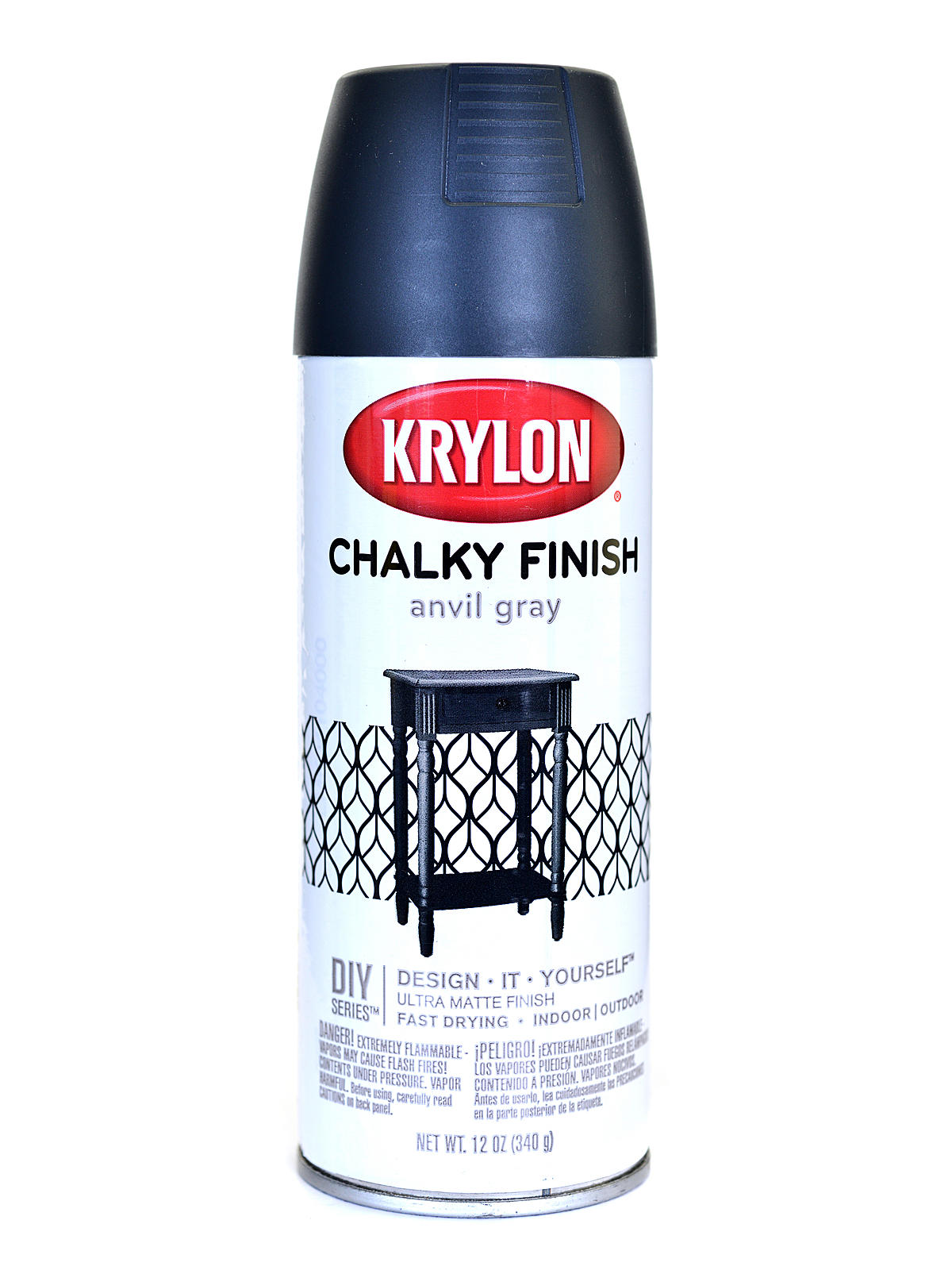 Chalky Finish Paint Anvil Gray 12 Oz.