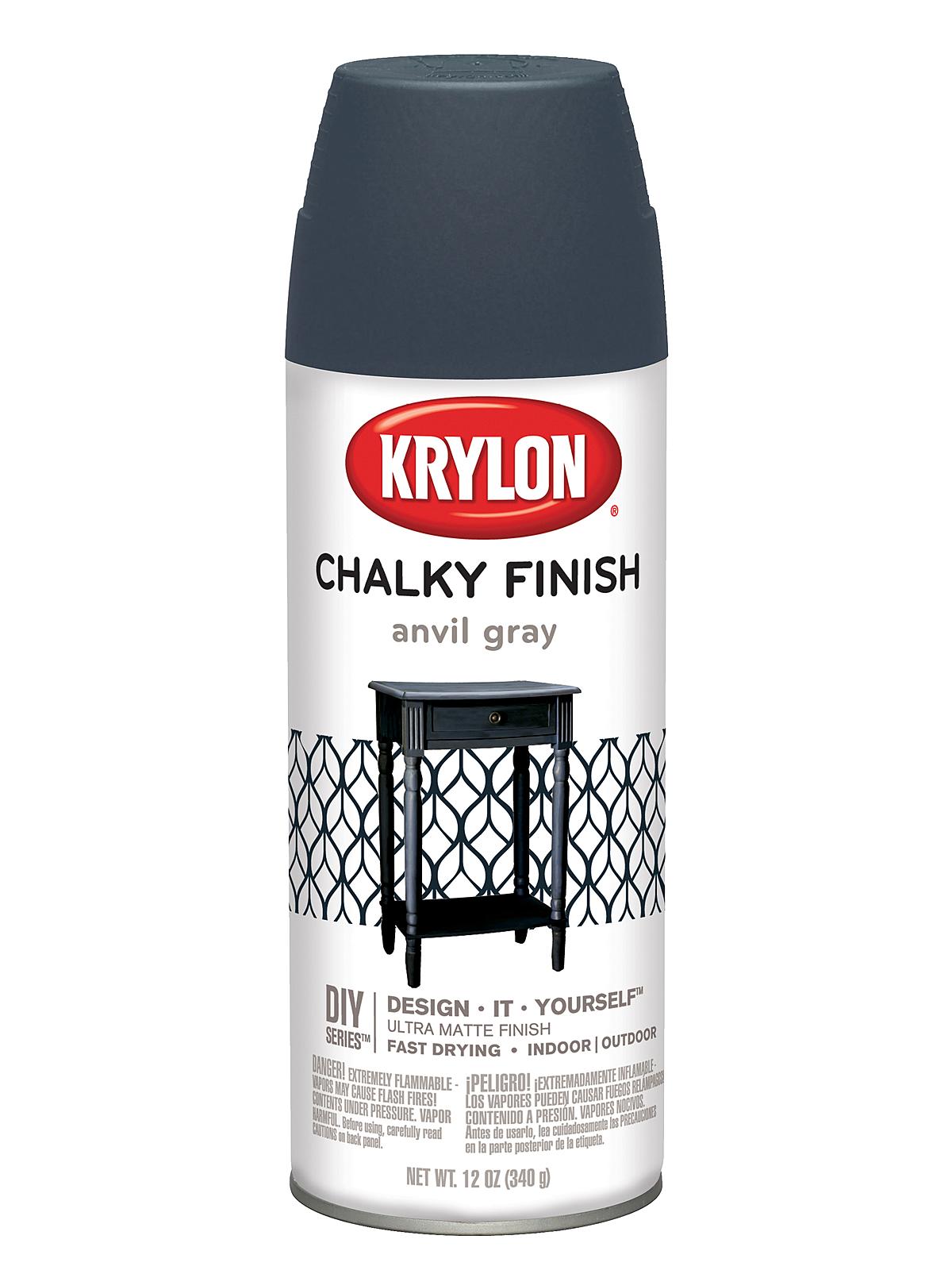 Chalky Finish Paint anvil gray 12 oz.