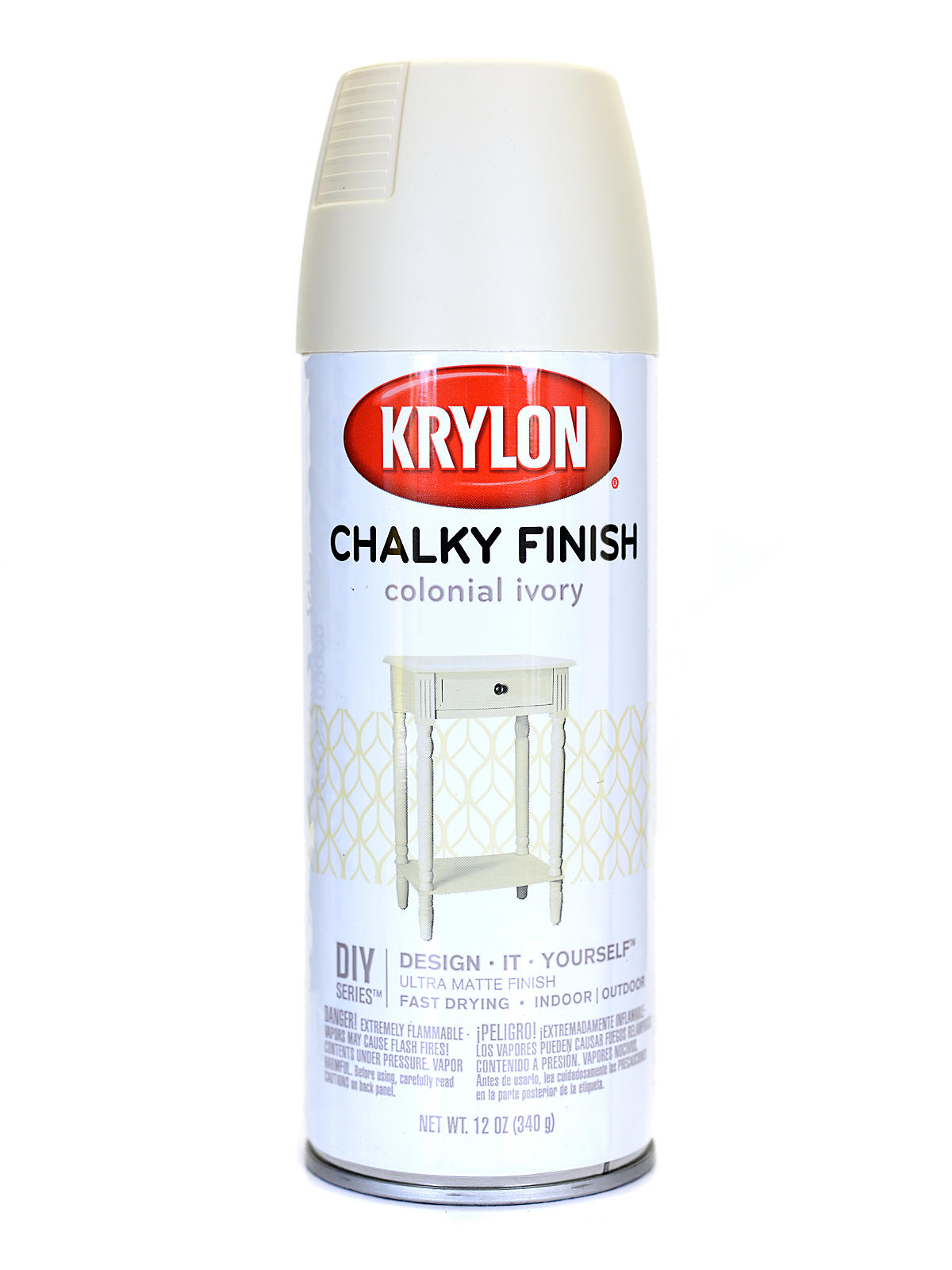Chalky Finish Paint colonial ivory 12 oz.