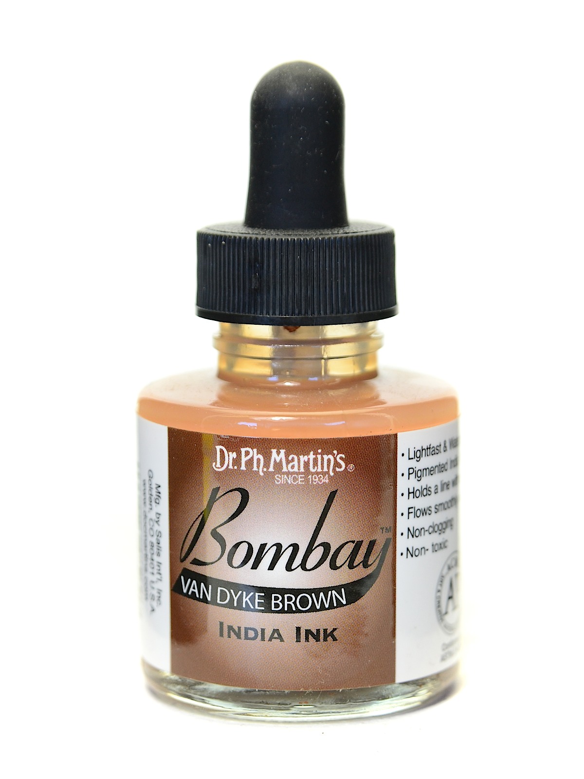 Bombay India Ink 1 oz. van dyke brown