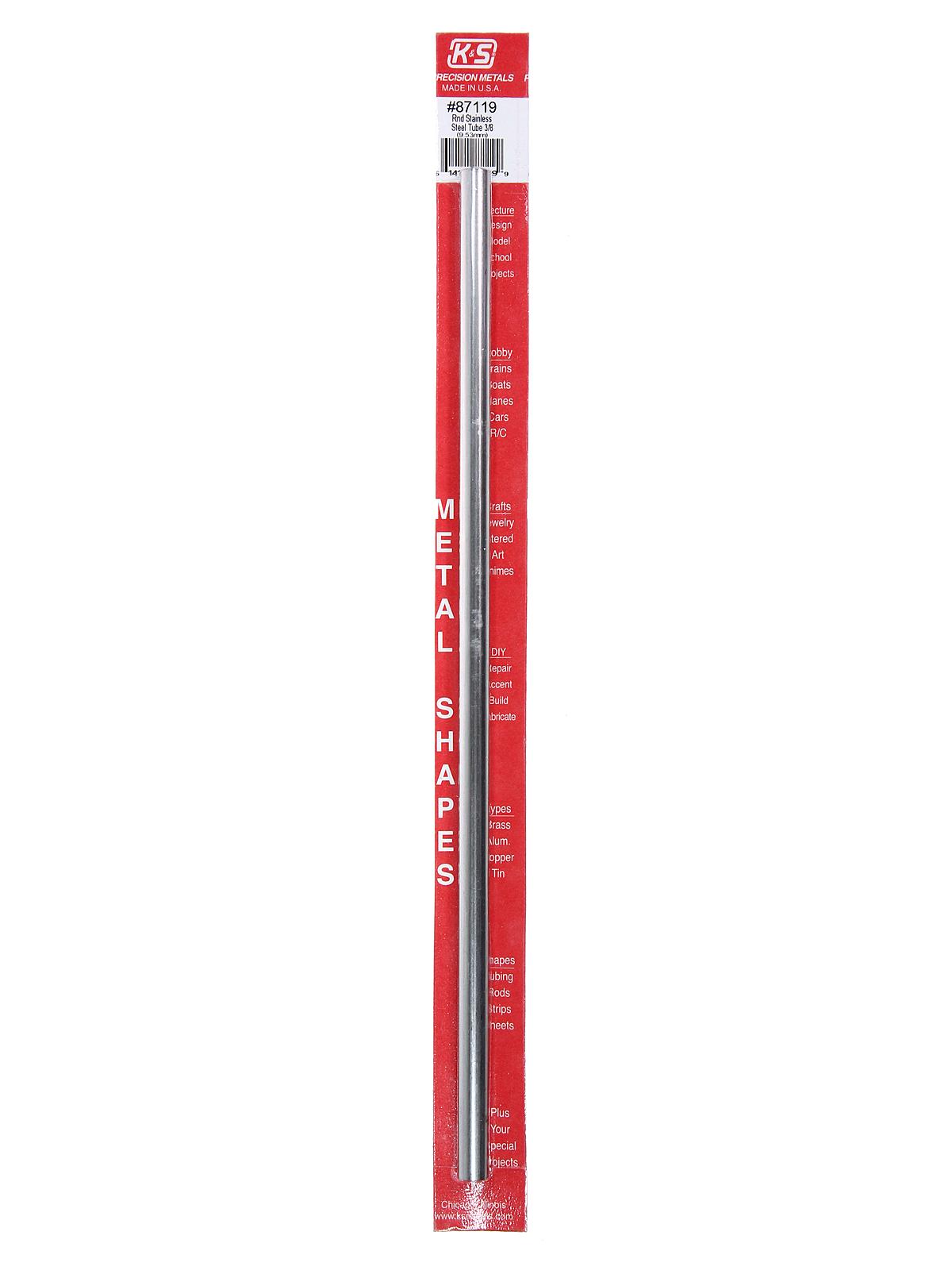 Metal Tubing stainless steel 3 8 in. x .028 in. x 12 in. tubing