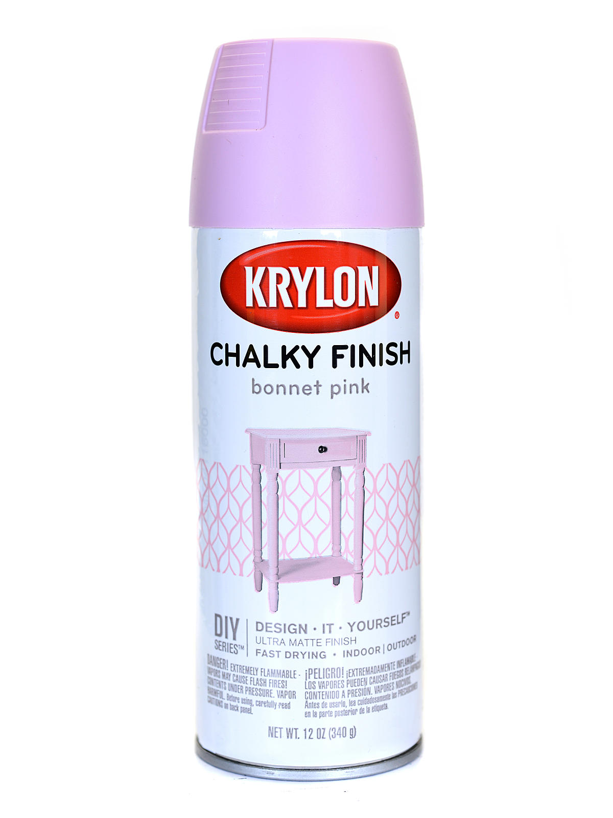 Chalky Finish Paint Bonnet Pink 12 Oz.