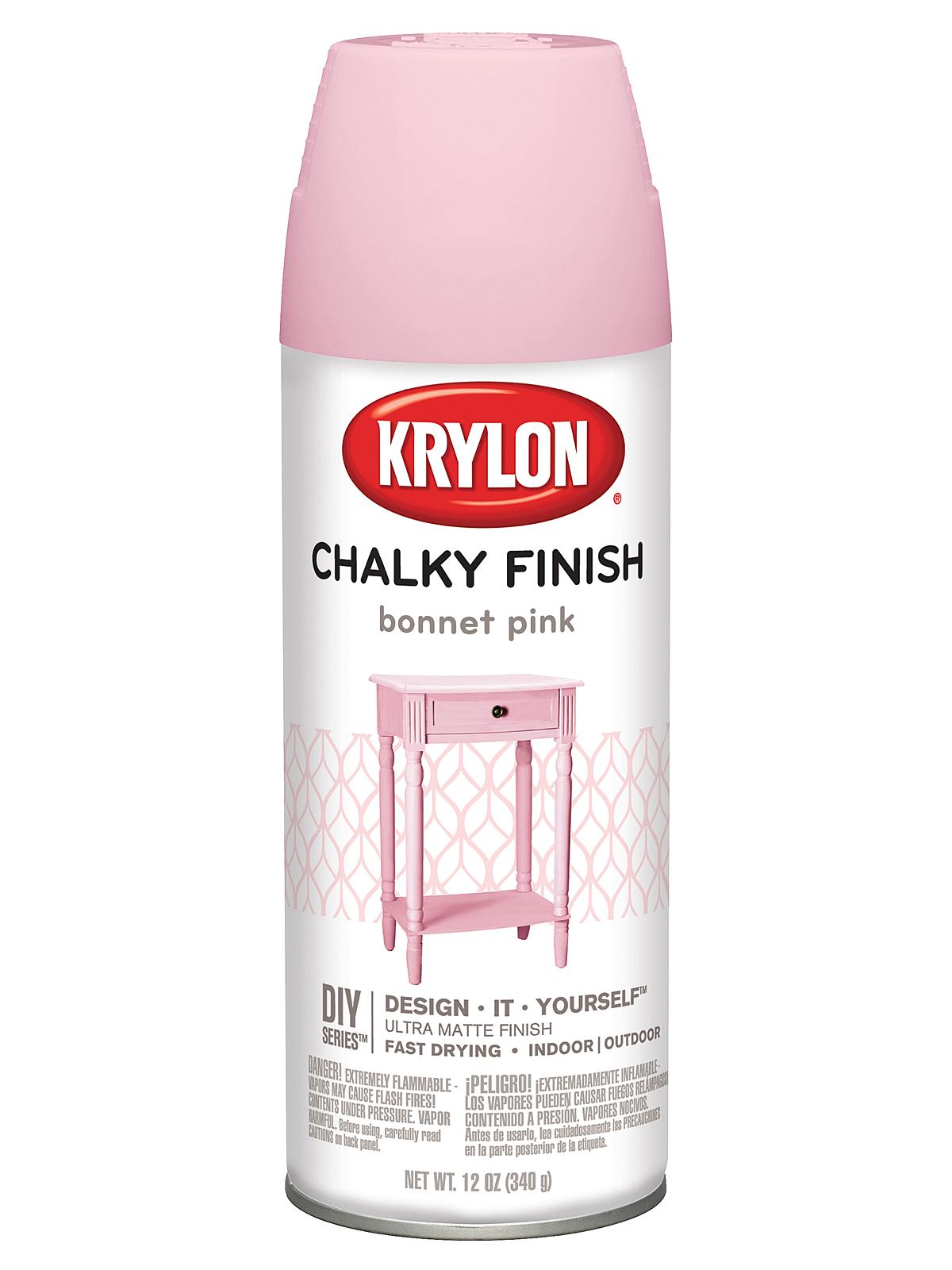 Chalky Finish Paint bonnet pink 12 oz.
