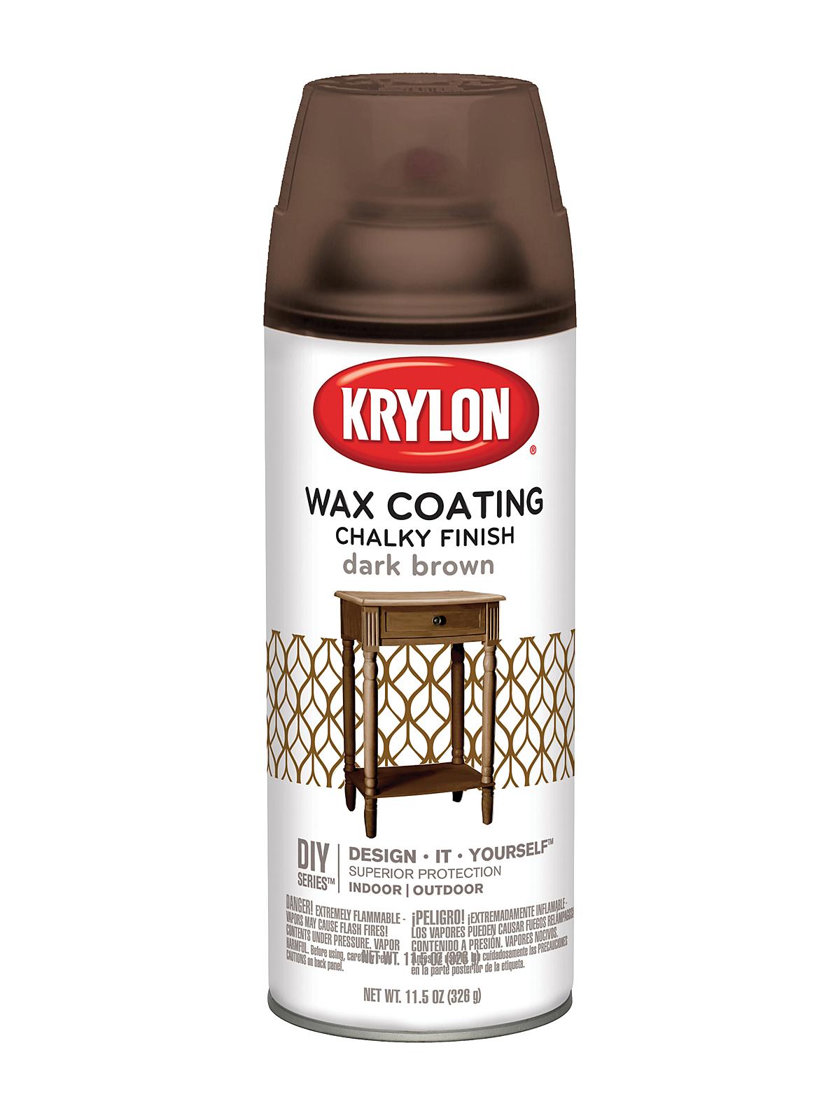 Chalky Finish Paint dark brown wax coating 11 oz.