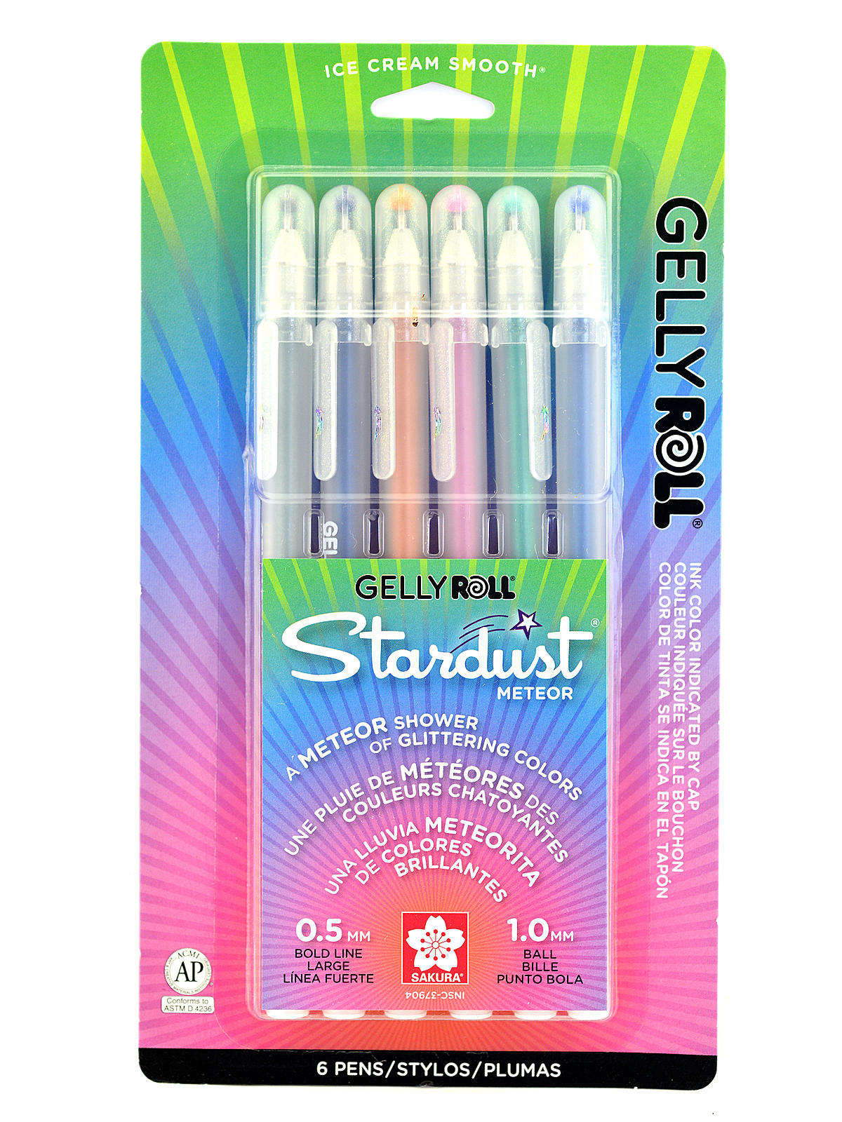 Gelly Roll Stardust Pen Sets meteor set of 6