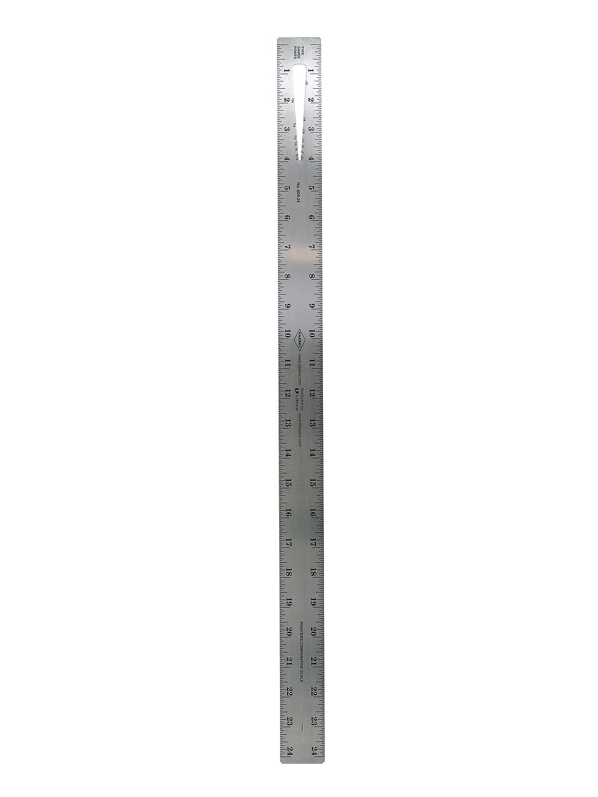 Two-sided Steel Rulers 24 In. 604