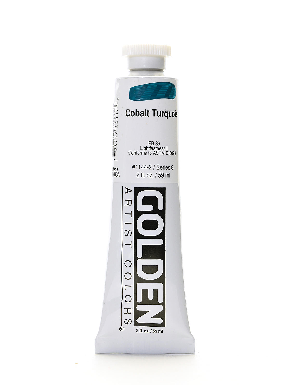 Heavy Body Acrylics Cobalt Turquoise 2 Oz.