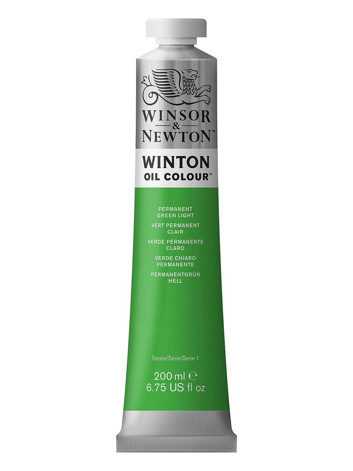 Winton Oil Colours 200 ml permanent green light 483