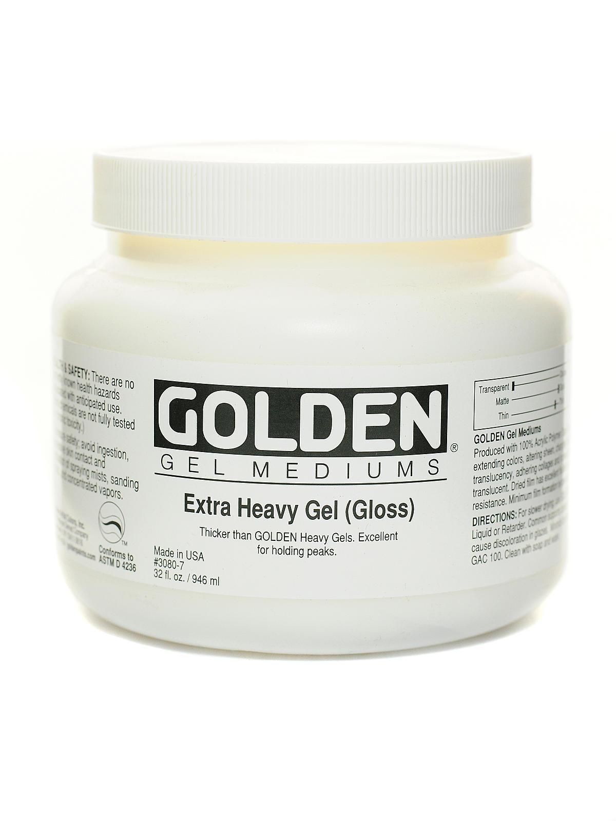 Gel Mediums extra heavy gloss 32 oz.