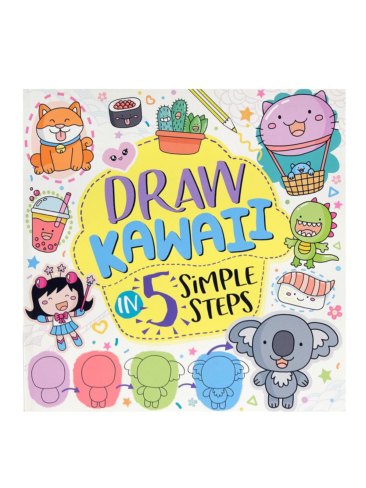 Draw Kawaii in 5 Simple Steps each