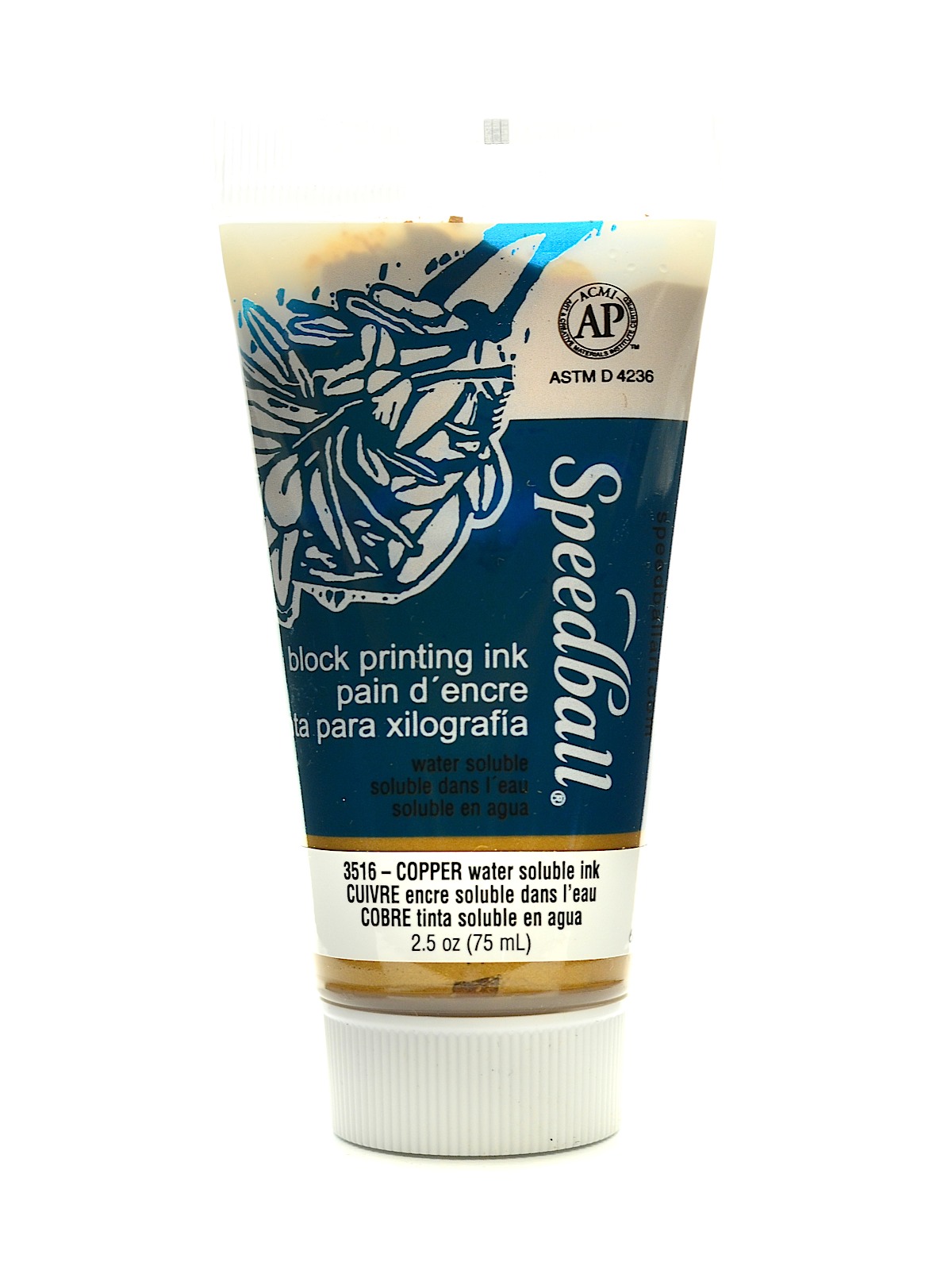 Block Printing Water Soluble Ink copper 2.5 oz.