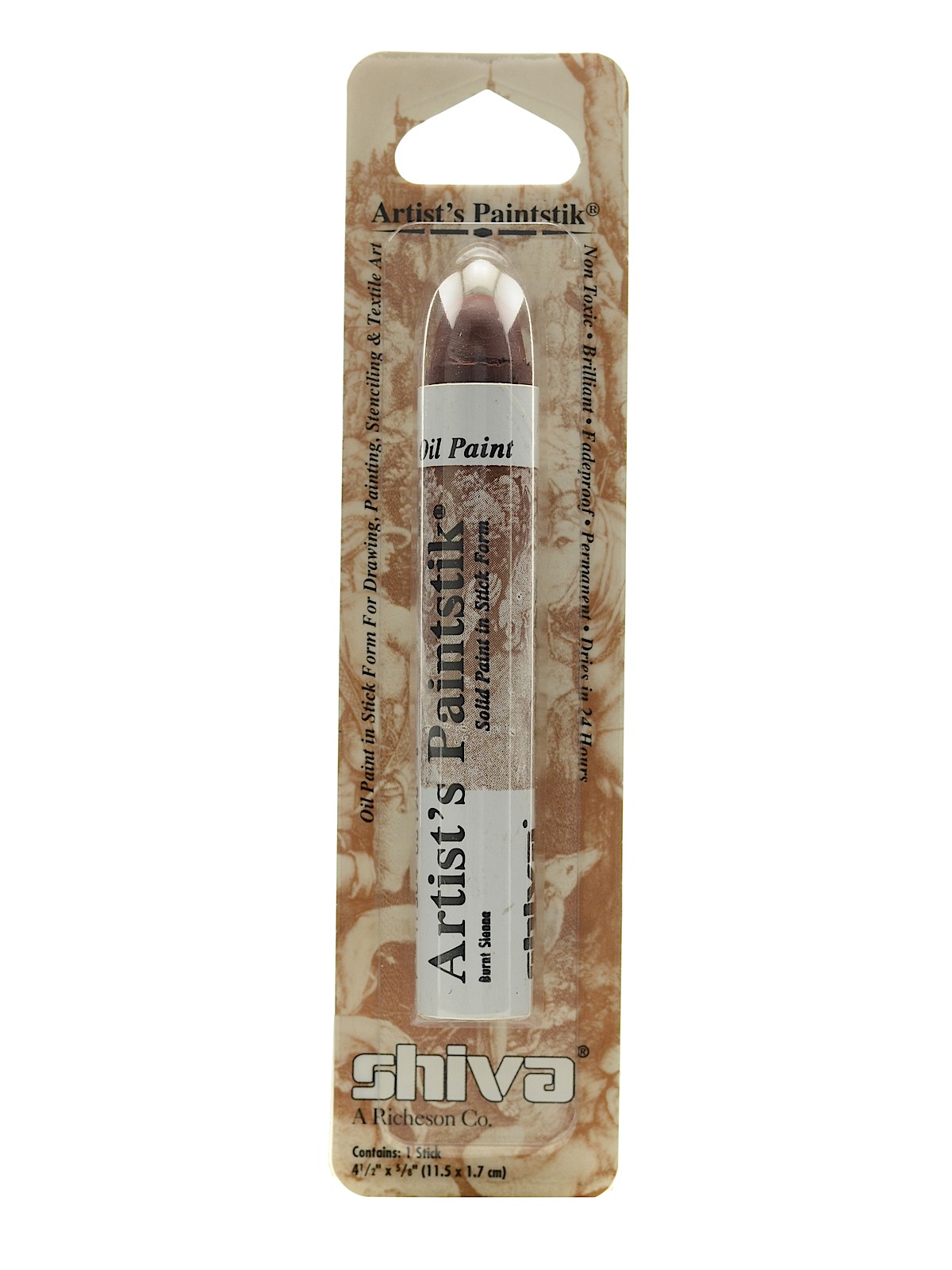 Artist's Paintstik Oil Colors Burnt Sienna