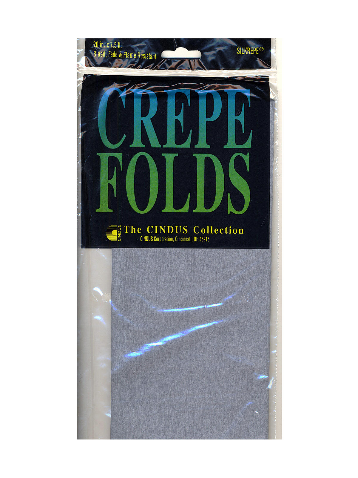 Crepe Paper Folds Gray