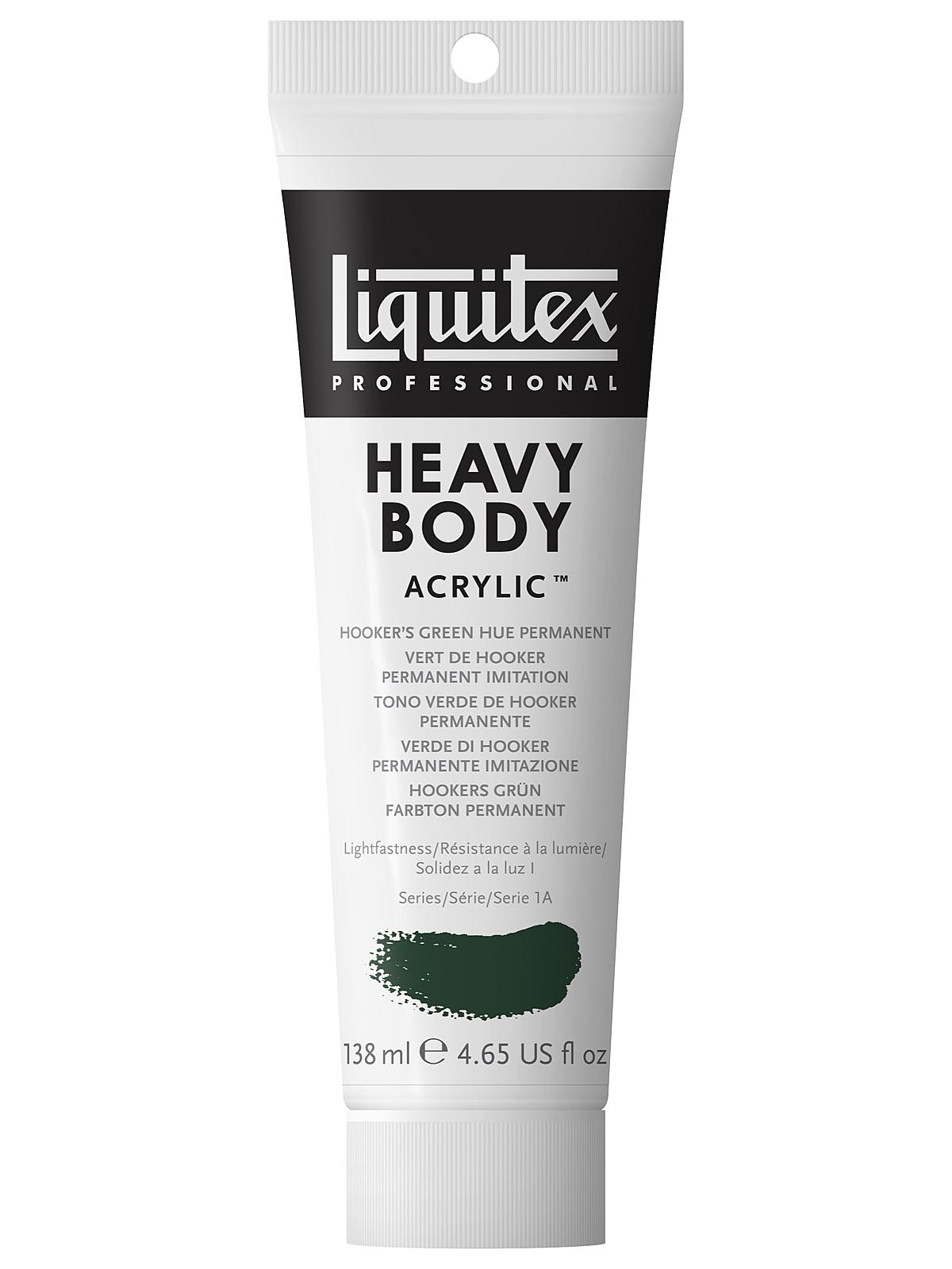Heavy Body Professional Artist Acrylic Colors Hooker's green hue permanent 4.65 oz.