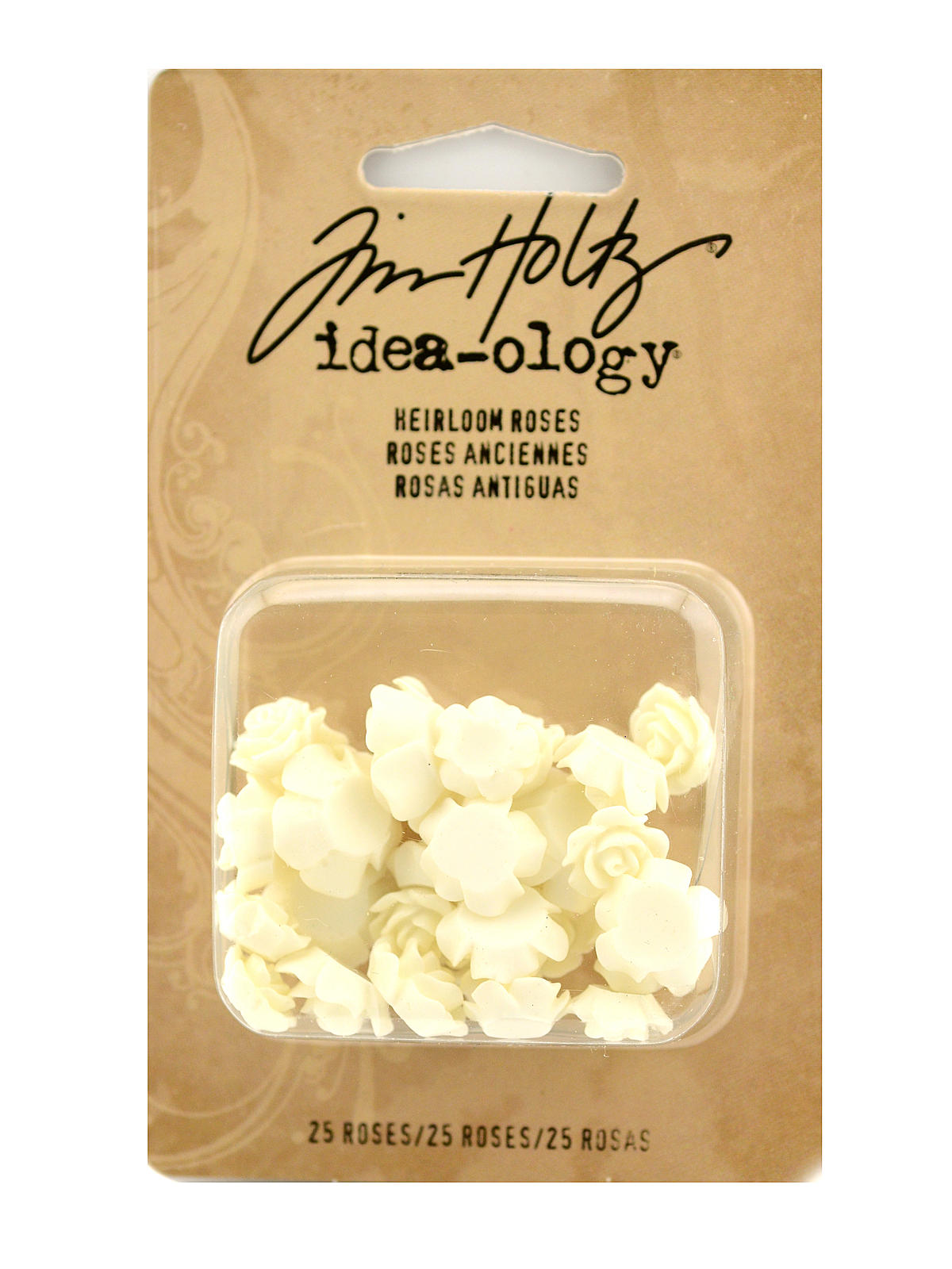 Idea-ology Findings White Heirloom Roses, 3 Sizes Pack Of 25