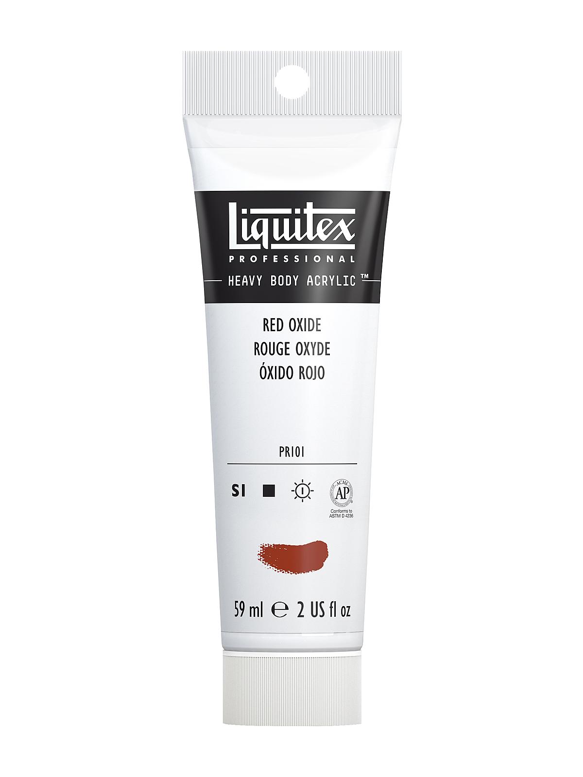 Heavy Body Professional Artist Acrylic Colors red oxide 2 oz.