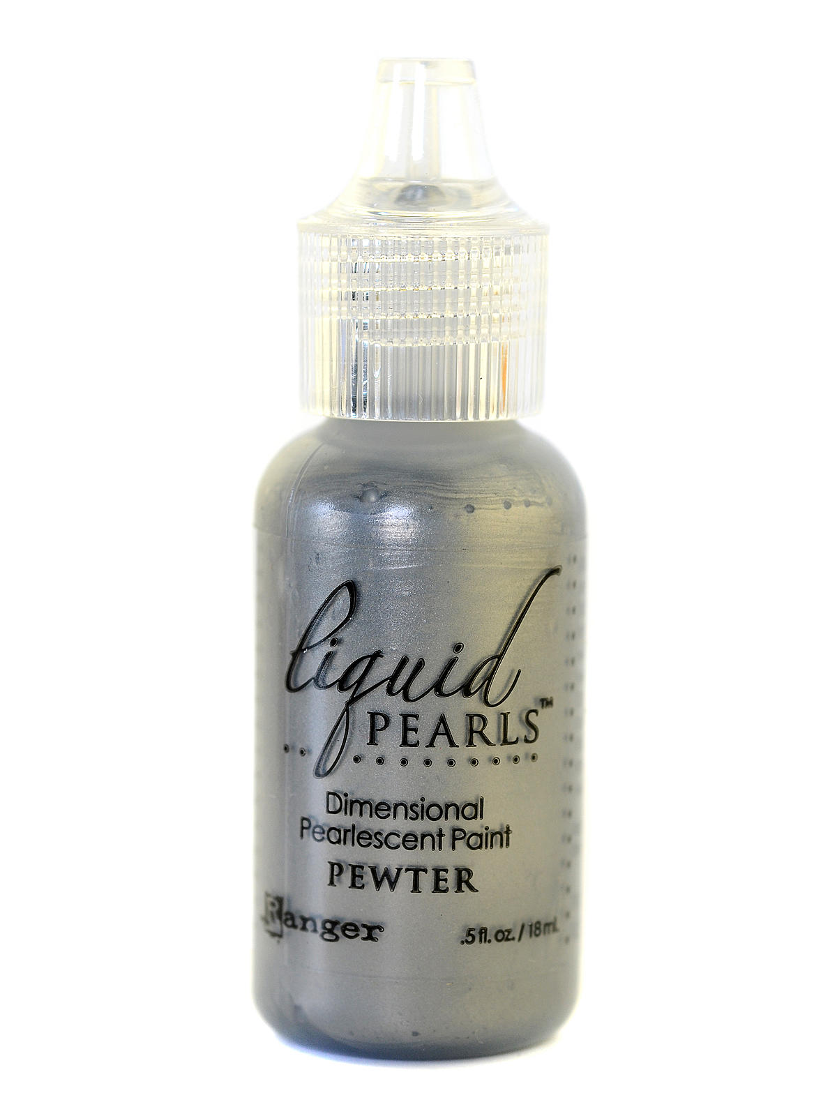 Liquid Pearls Pearlescent Paint pewter 0.5 oz. bottle