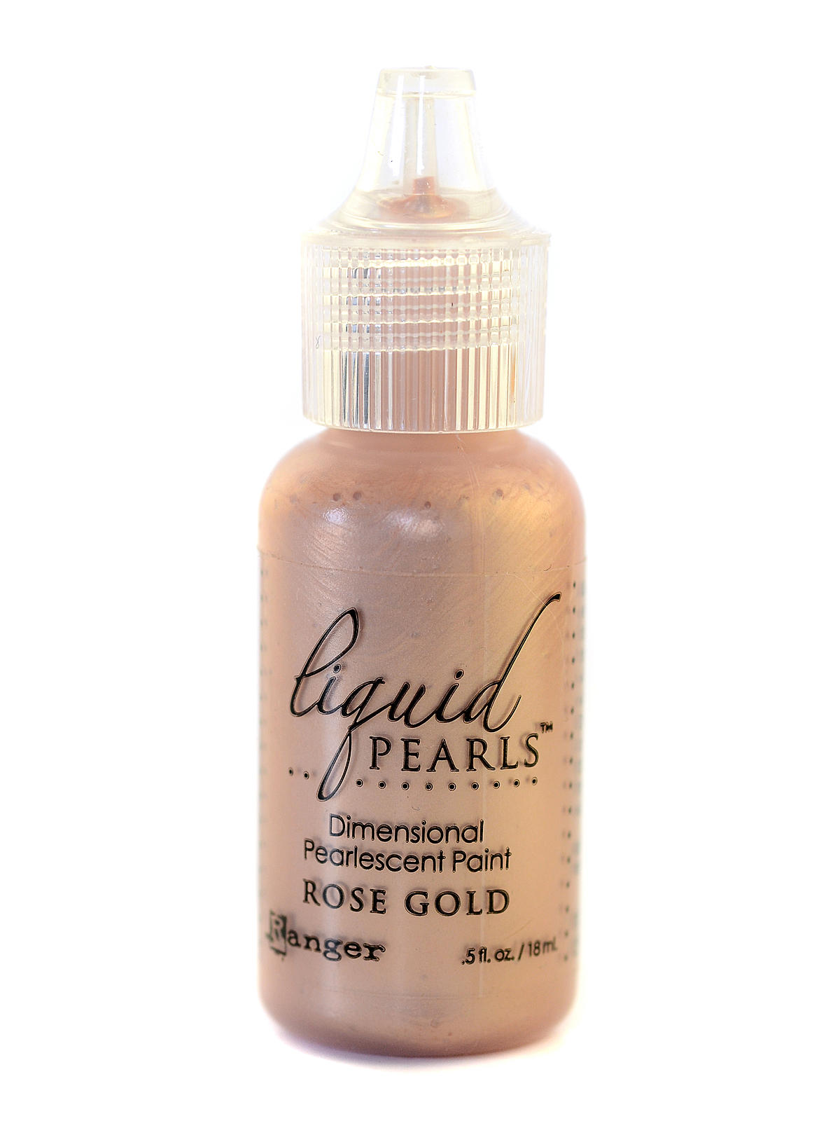 Liquid Pearls Pearlescent Paint rose gold 0.5 oz. bottle