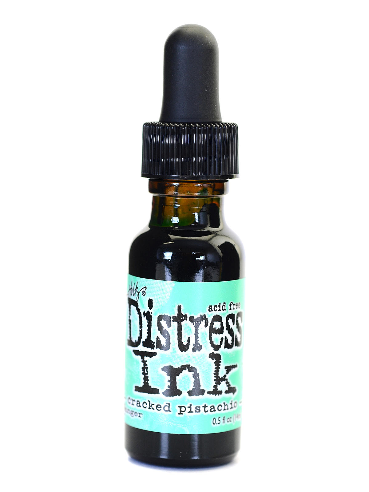 Tim Holtz Distress Ink cracked pistachio 0.5 oz. reinker bottle