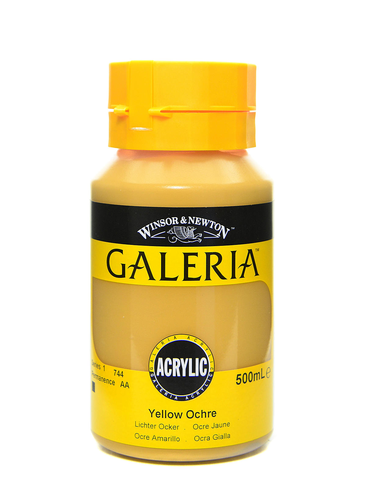 Galeria Flow Formula Acrylic Colours yellow ochre 500 ml 744