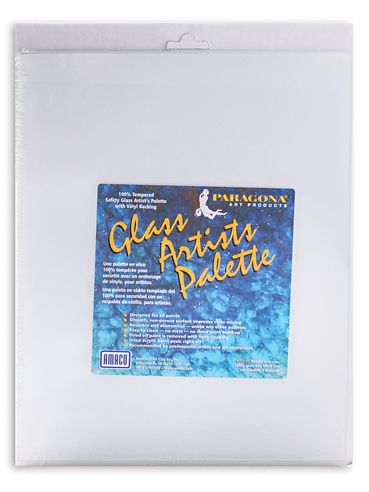 Glass Artists Palette rectangular