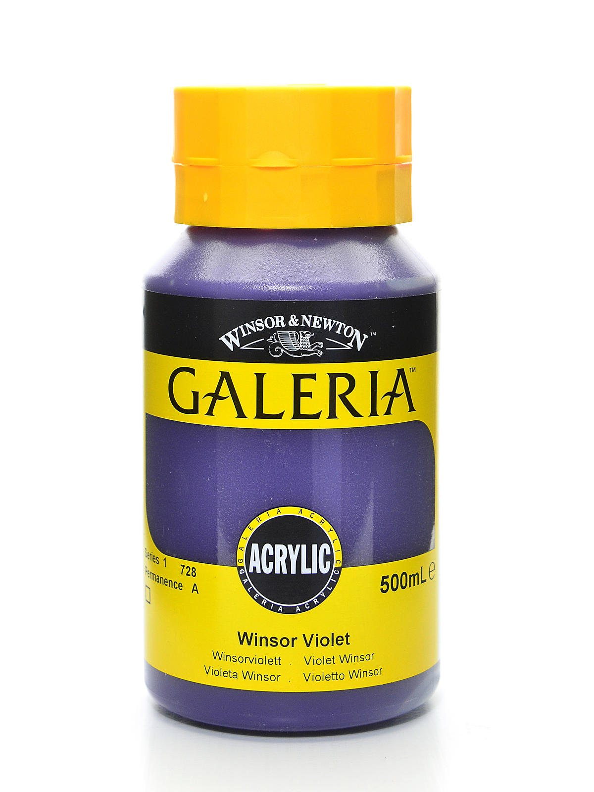 Galeria Flow Formula Acrylic Colours Winsor violet 500 ml 728