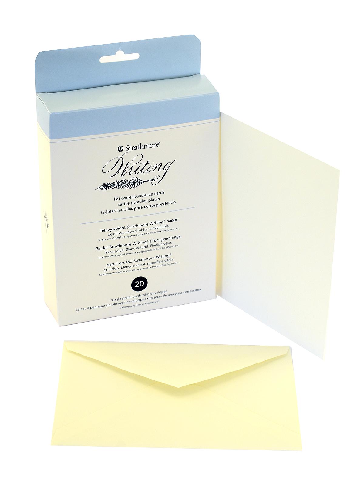 Writing Cards & Envelopes corres card flat and envelopes 4.5 in. x 6.25 in. pack of 20