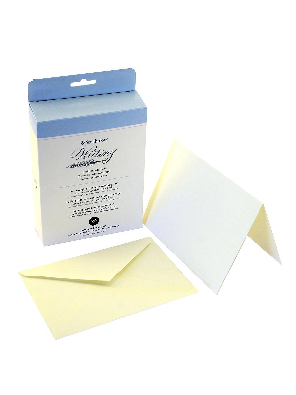 Writing Cards & Envelopes foldover note card & envelopes 4.5 in. x 6.25 in. pack of 20