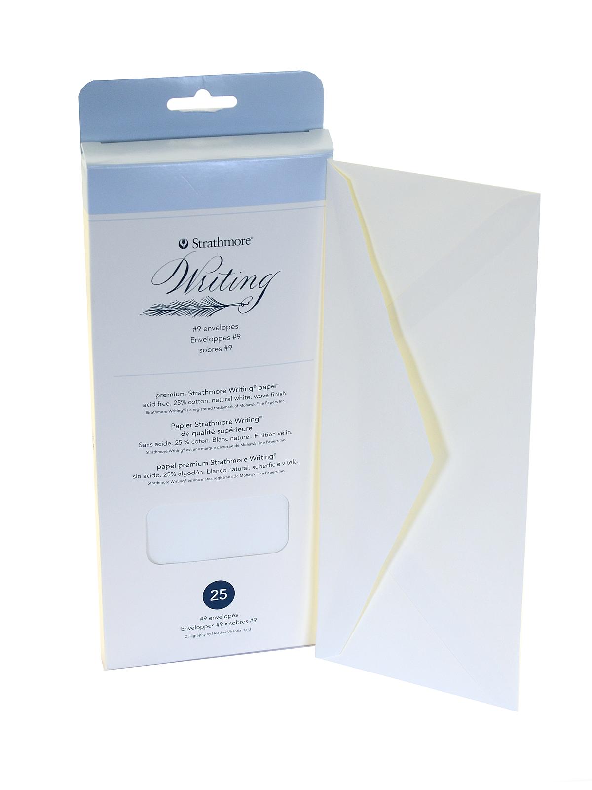 Writing Envelopes letter #9 pack 8.5 in. x 11 in. pack of 25
