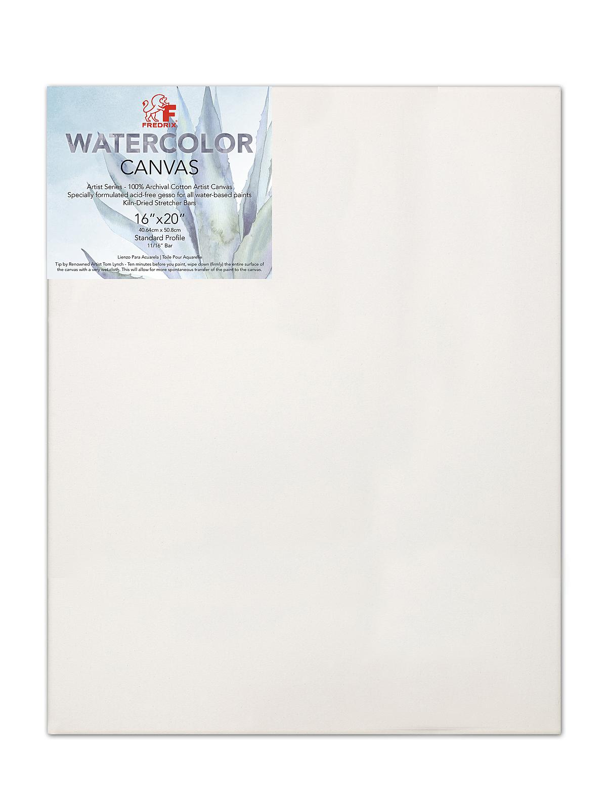 Archival Watercolor Stretched Canvas 16 In. X 20 In. Each